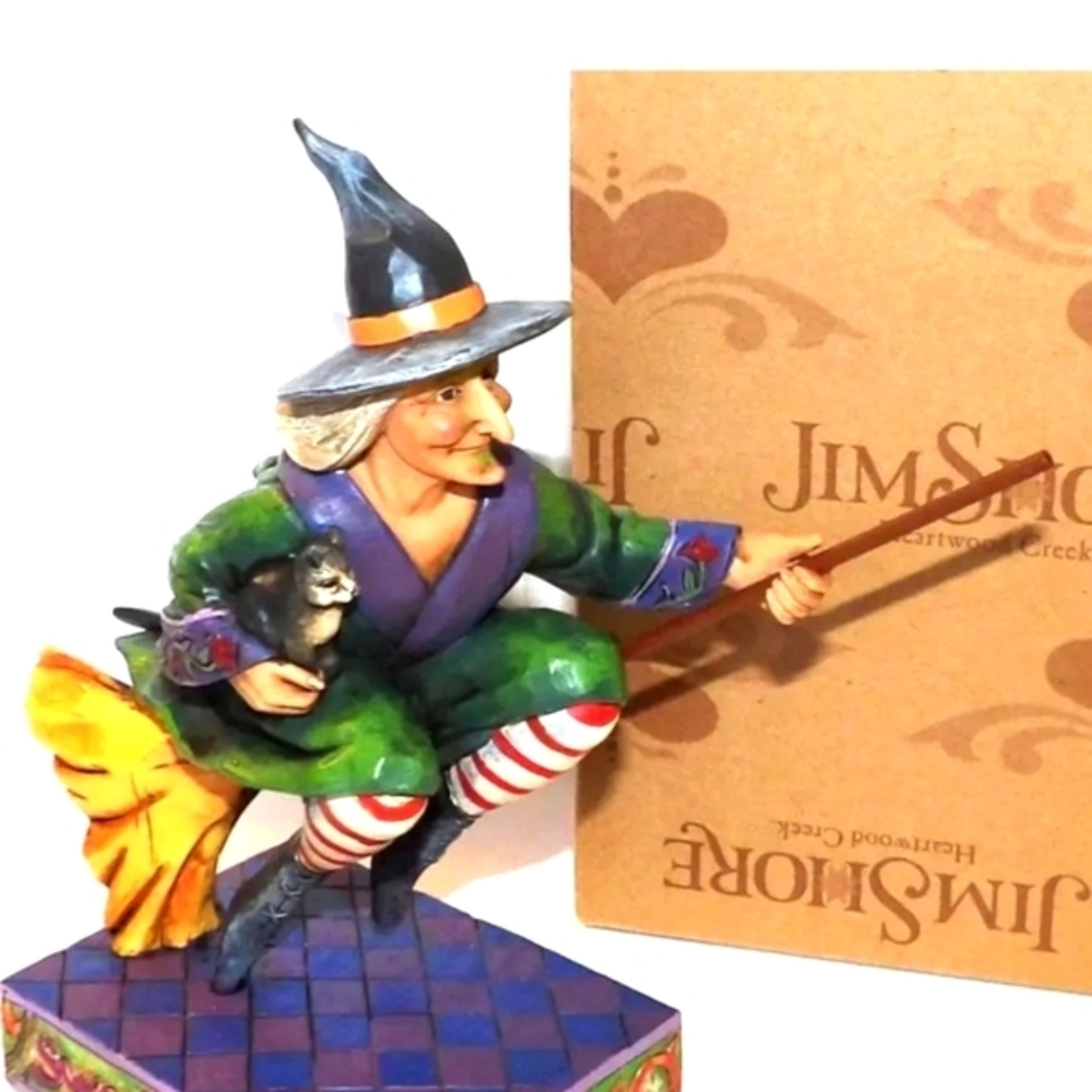 Jim Shore Witch Swept Away